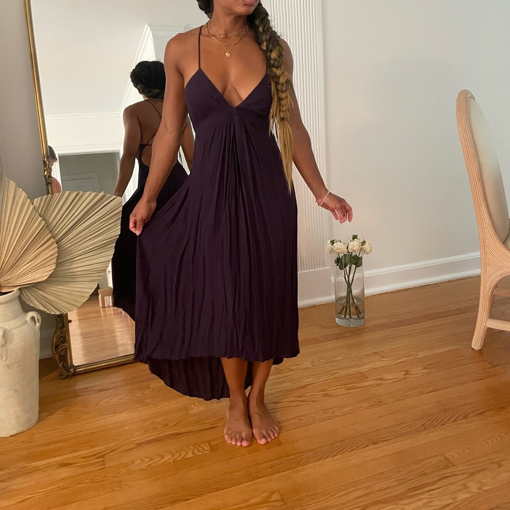 Rebecca Taylor dark purple dress size 0